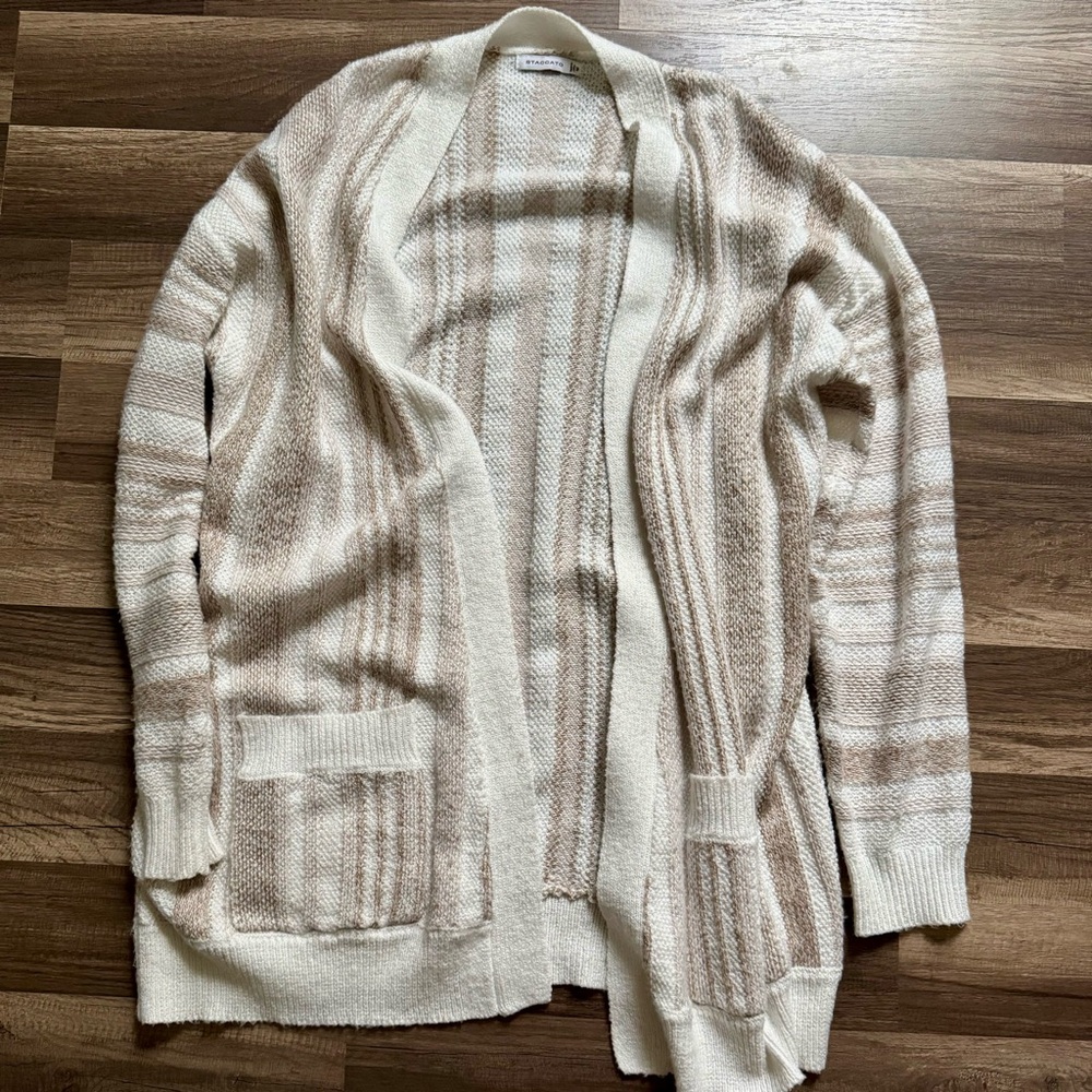 Stacatto Cream and Tan Sweater